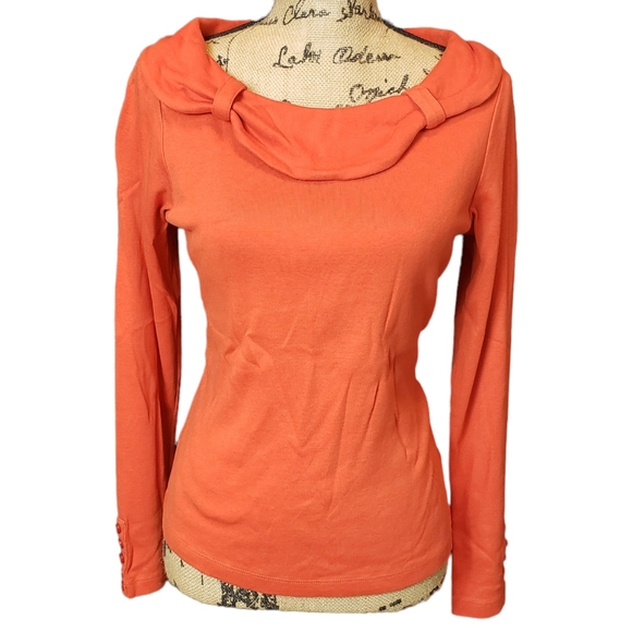 Raffaella Long Sleeve Top (UT/ TN orange) - Picture 2 of 7
